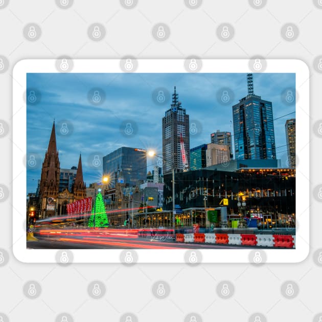 Federation Square, Melbourne - Christmas 2018 Sticker by VickiWalsh